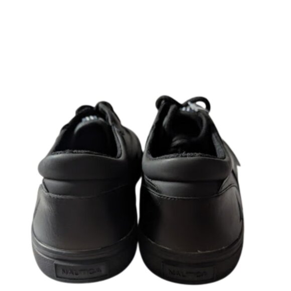 Nautica Men's Currie Classic Black Lace Up w-Logo Accents Sneakers NWOB Size 10 - Picture 3 of 9